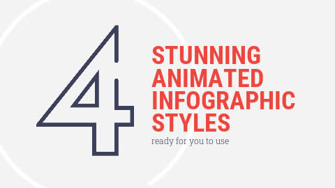 Four animated infographic styles available for use.